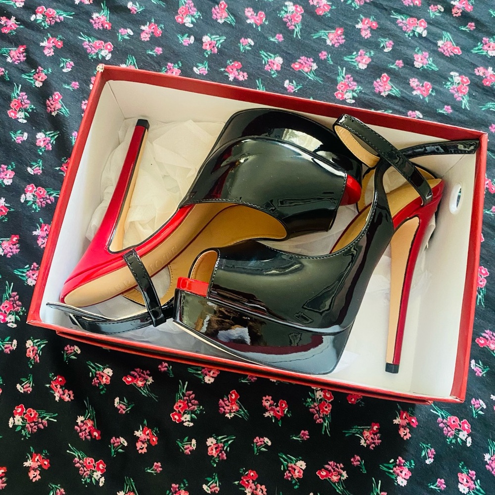 Elegant Black and Red Women's Heels